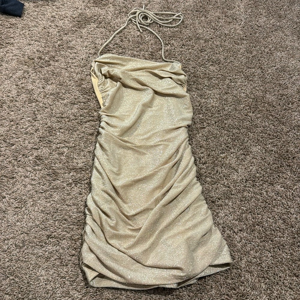 Like new- sparkly mini dress